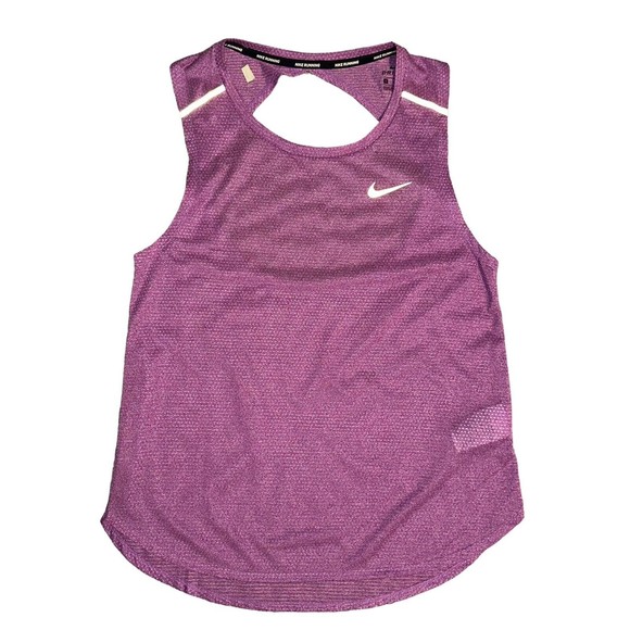 NIKE TEE Dri-Fit Tank Top‎ Womens Shirt Size Medium Purple Lightweight Athletic - Picture 3 of 8